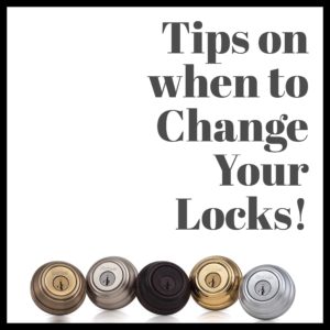 Change your locks for security